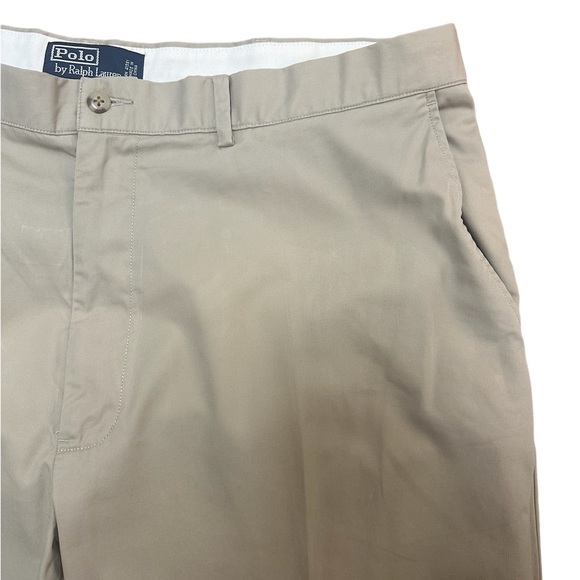 Polo by Ralph Lauren perfect pants khaki 100% cotton size 40 x 30 - Picture 3 of 5